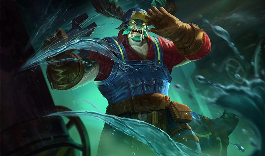 Thợ sửa ống nước đang làm việc